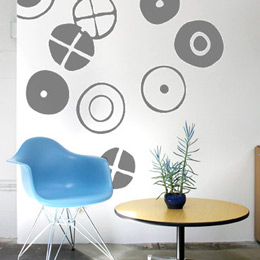 Sticker muraux Circles XL par Charles EAMES - Meilleures Ventes Stickers 