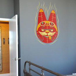 Stickers Pop Art et Street Art Labbit Yankee Pig Dog par KidRobot - Stickers muraux Pop Art & Street Art originaux et indits